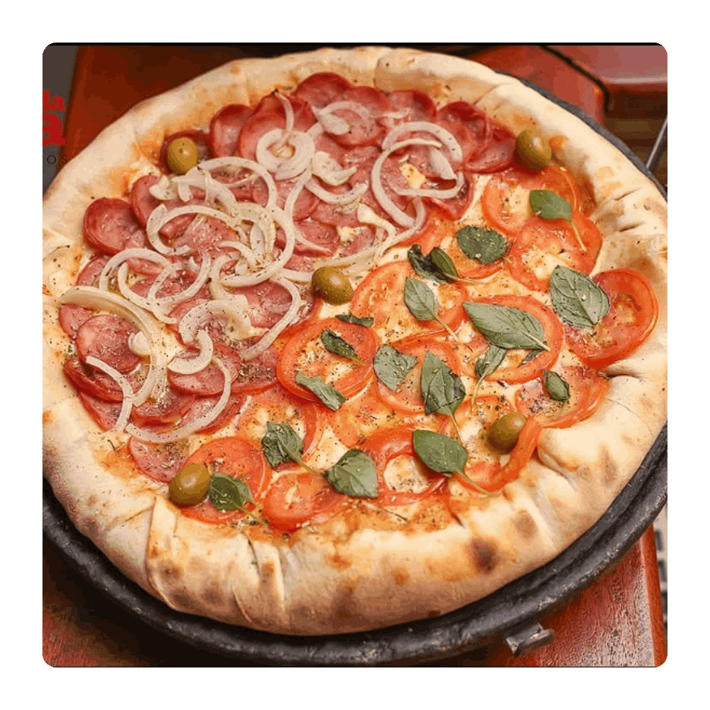 Pizza sabor da massa delivery